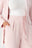 Garnitur damski (szeroka prosta nogawka) - pudrowy róż