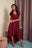 elegancka sukienka selena bordo