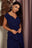 elegancka sukienka Victoria granat