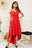elegancka sukienka Natalie czerwona