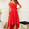 elegancka sukienka Natalie czerwona